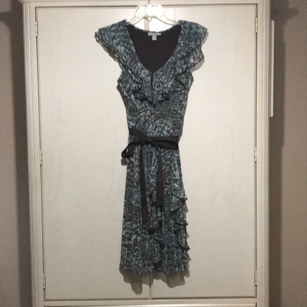 Camouflage printed lined dress